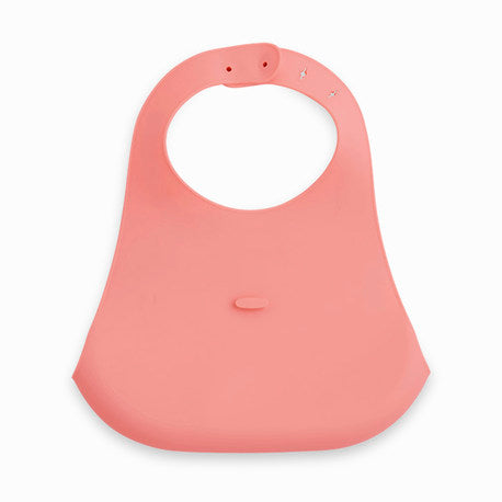 Babero Silicona Plegable Lady Bird - Rosa