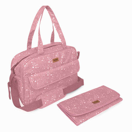 Bolsa Maternidad + Cambiador Weekend Constellation - Rosa